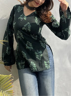 Vrinda Bell Sleeves Kurti