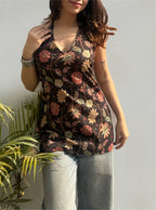 Raahat Halter Neck Kurti by Evara