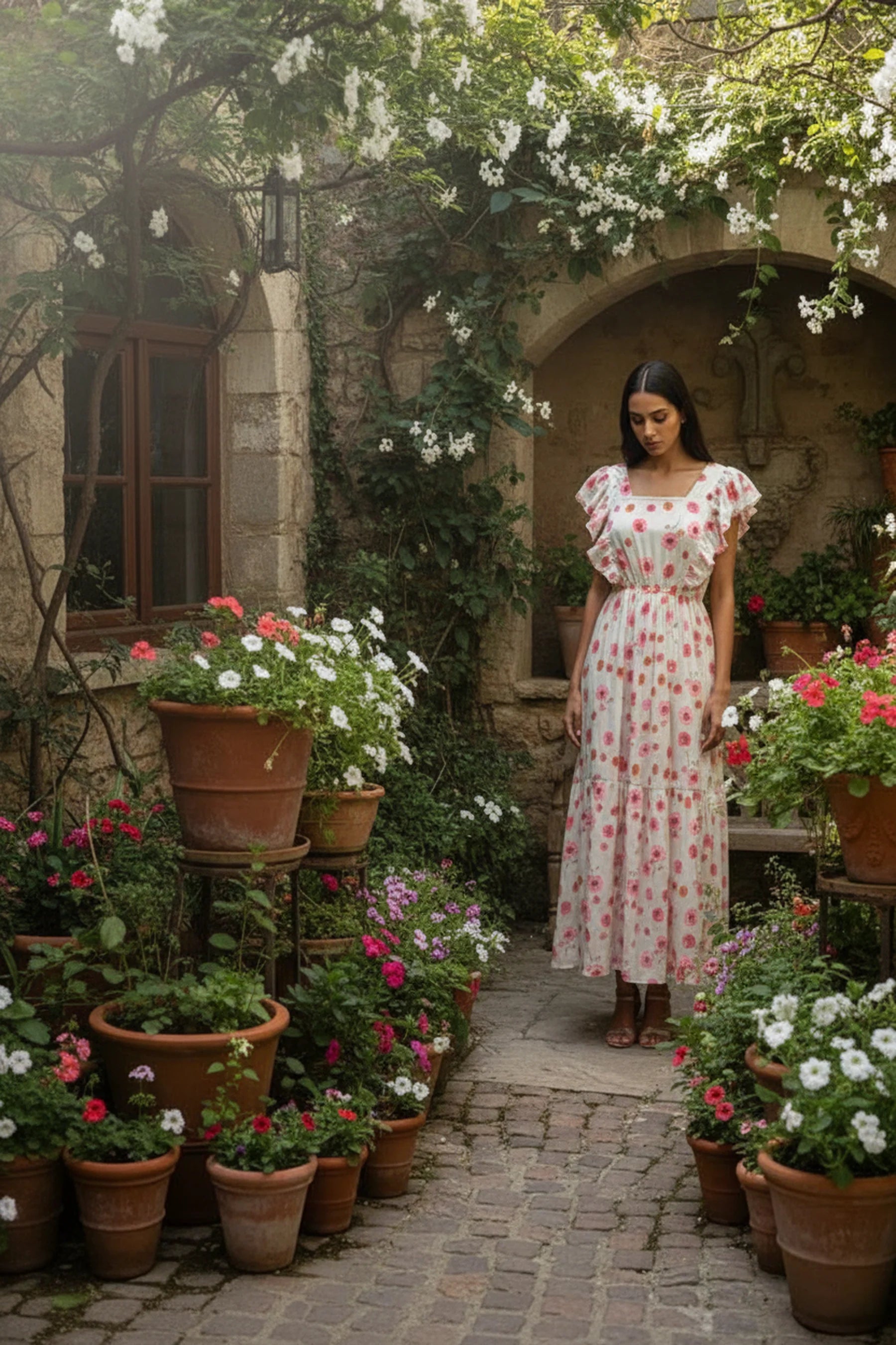 Sweetheart Flutter Maxi Dress