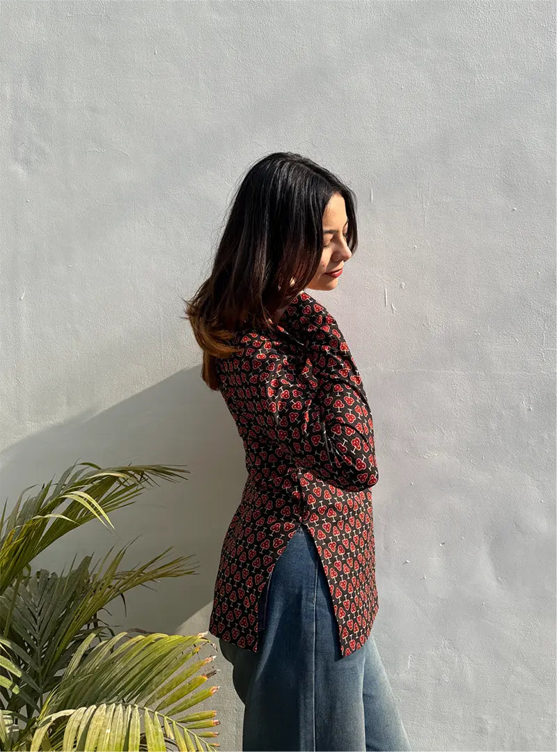 Purnima Boat Neck Kurti