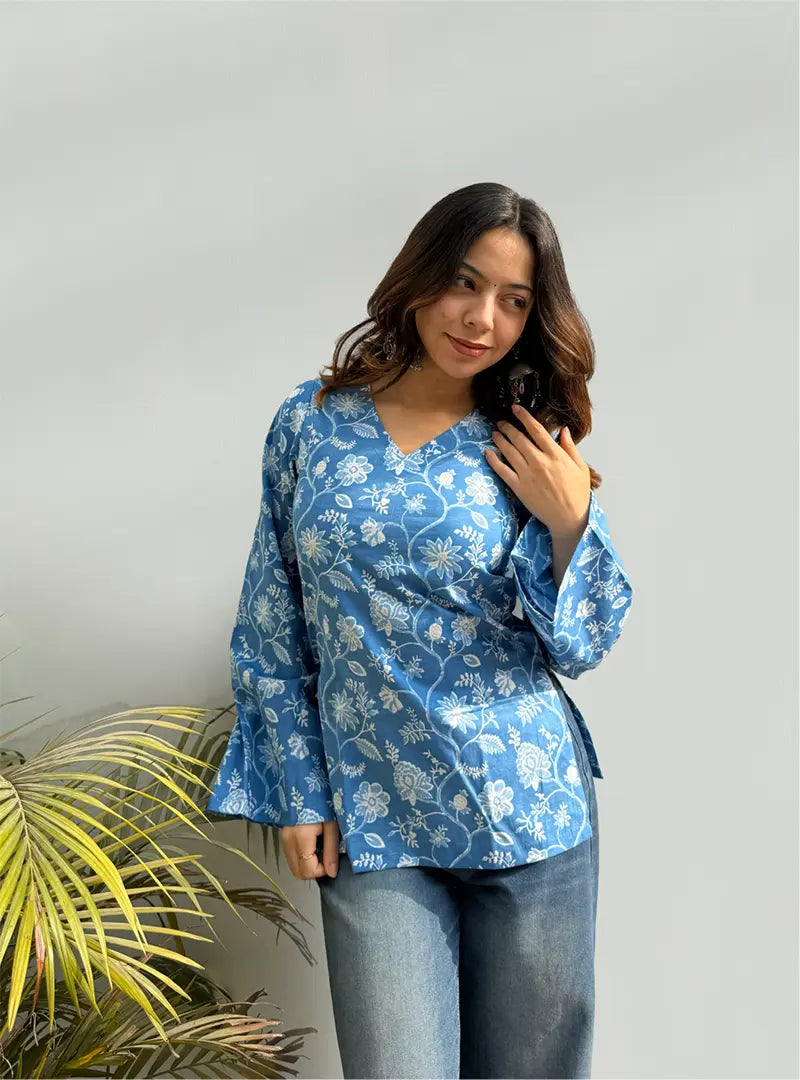 Nayra Bell Sleeves Kurti