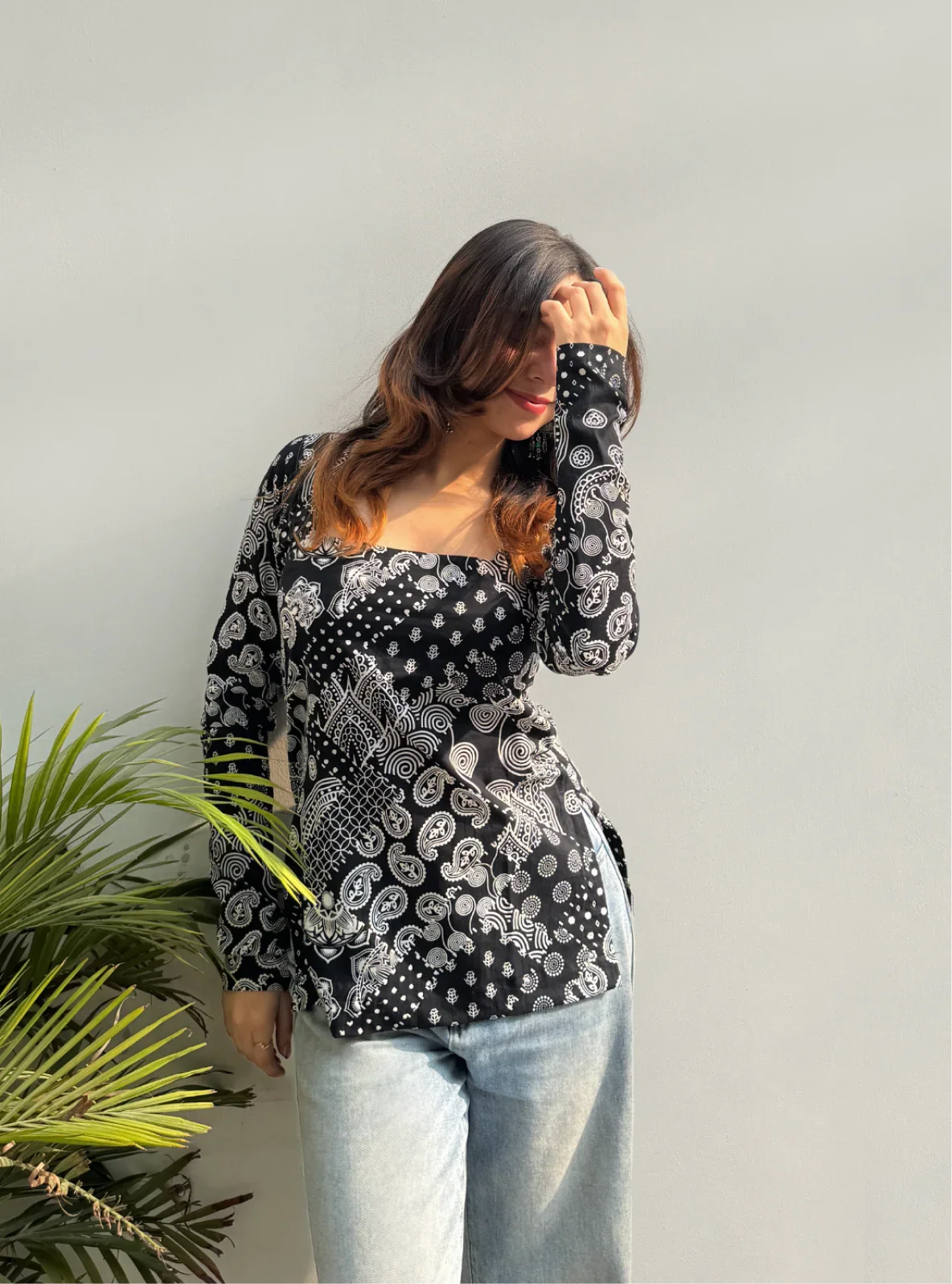 Dastaan Square Neck Kurti