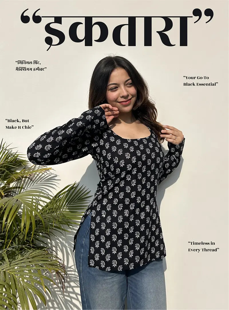 Iktara Boat Neck Kurti