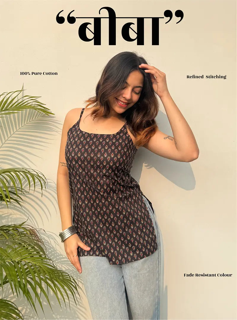 Beeba Short Sleeveless Kurti