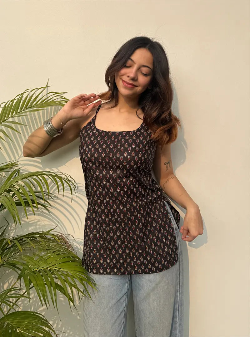 Beeba Short Sleeveless Kurti