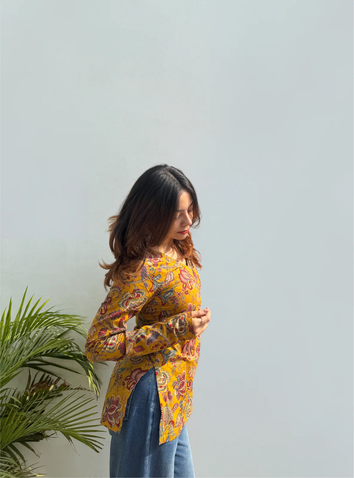 Karigari Straight Sleeves Kurti by Evara