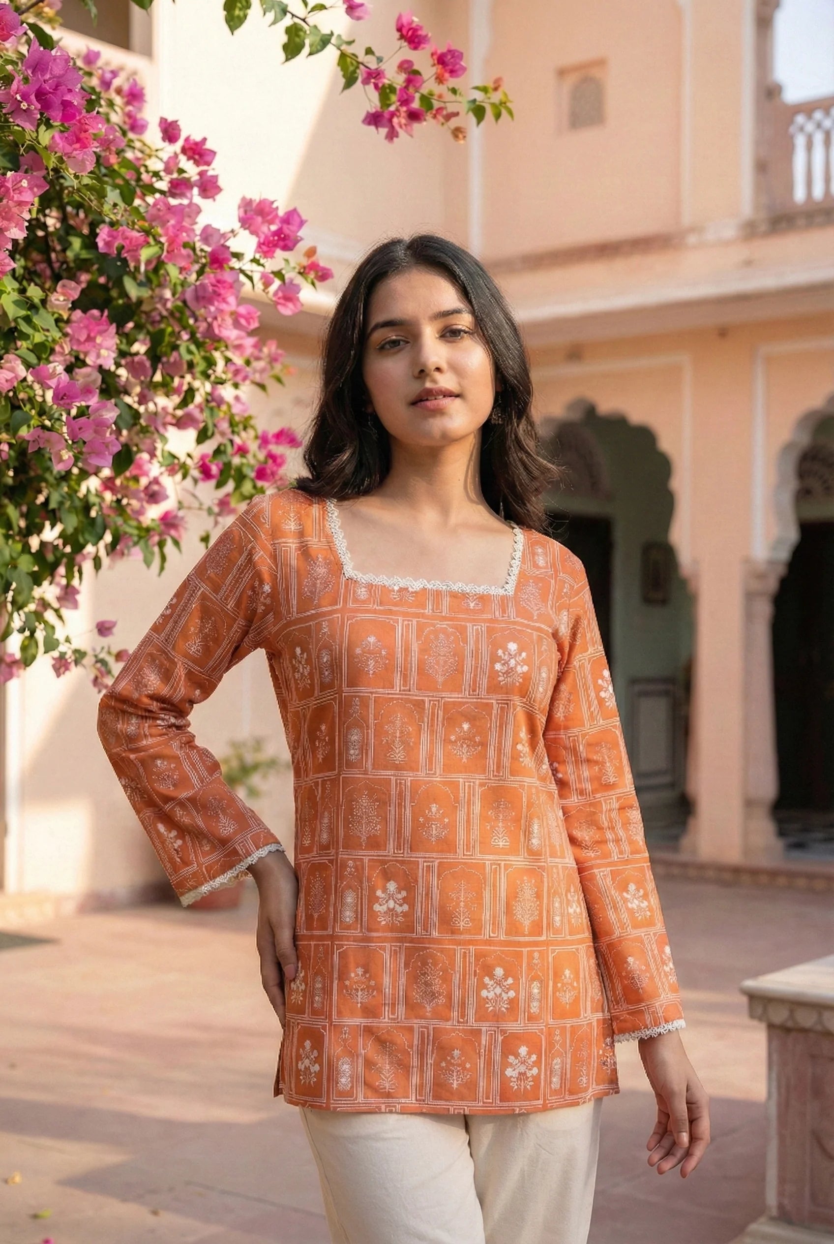 ROOH | Floral Short Kurti
