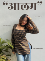 Aalam Square Neck Kurti by Evara