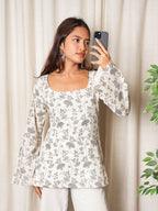 Muskan Deep Back Sleeved Kurti