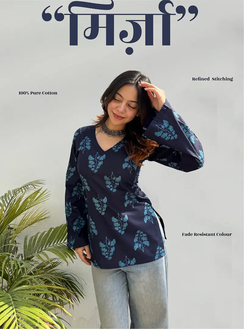 Mirza Bell Sleeves Kurti