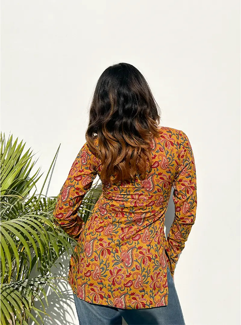 Nazam Straight Sleeves Kurti by Evara