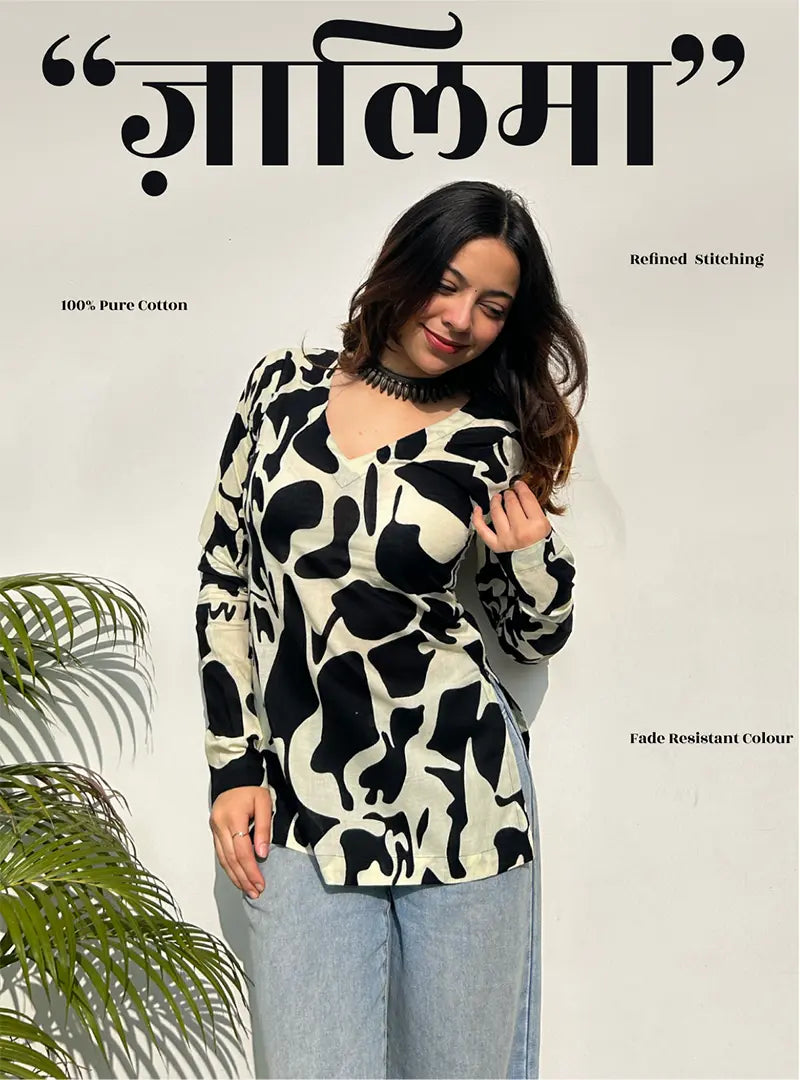 Zaalima Straight Sleeves Kurti