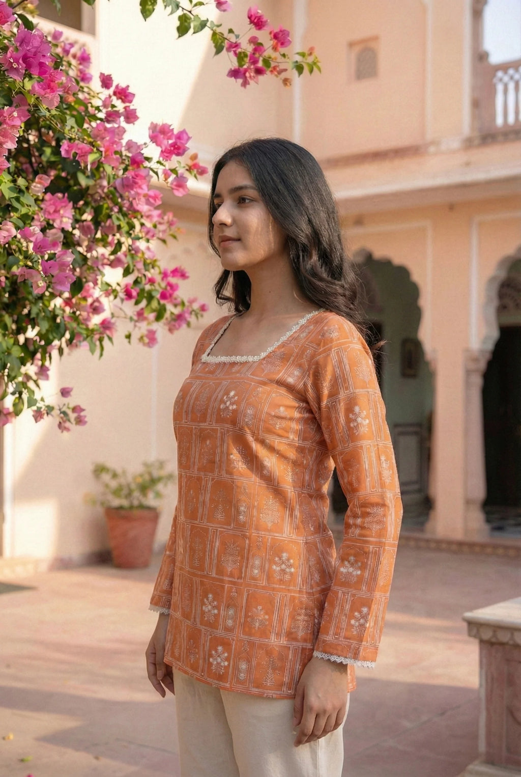 ROOH | Floral Short Kurti