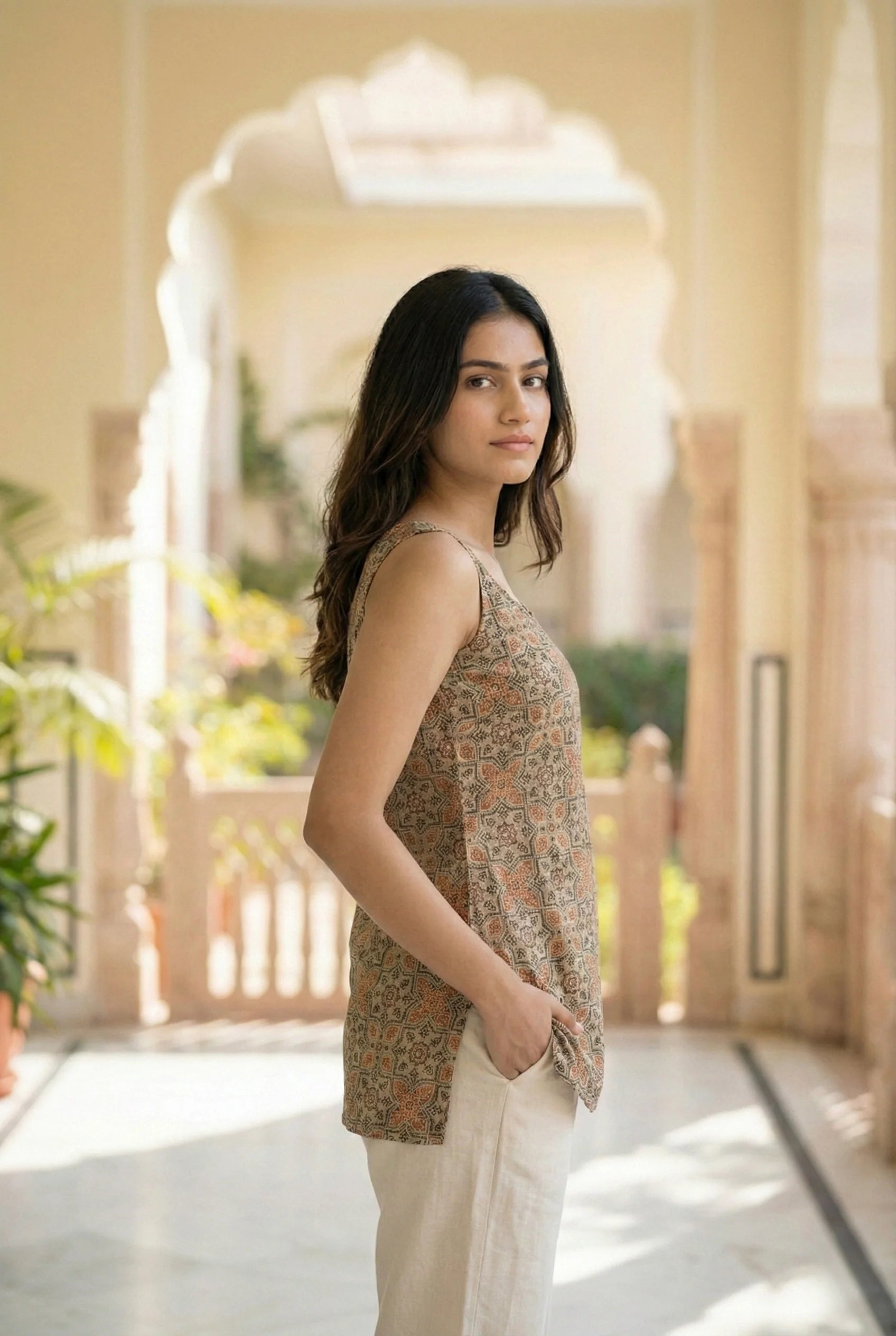 EIRA | Floral Short Kurti