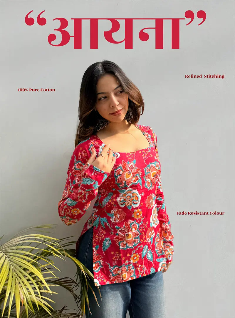 Aayna Boat Neck Kurti