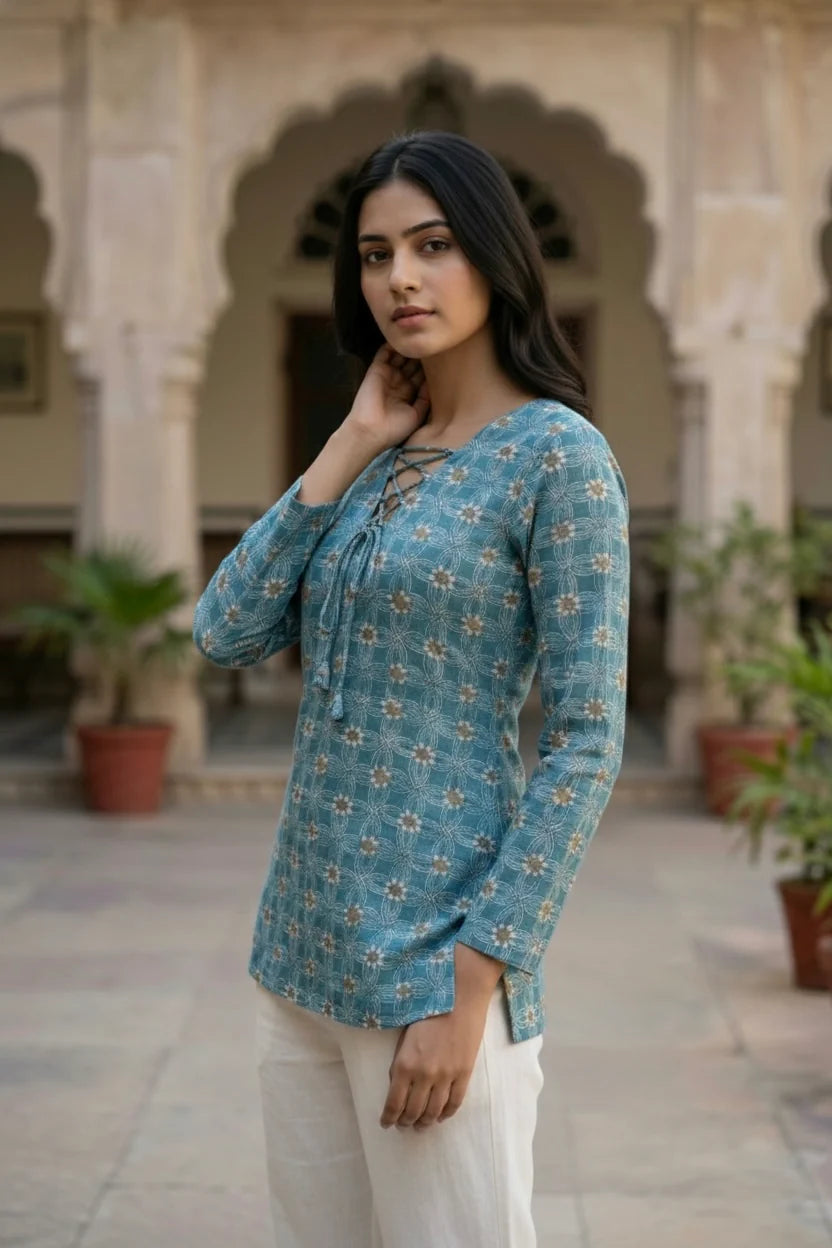 VAYU | Printed Short Kurti
