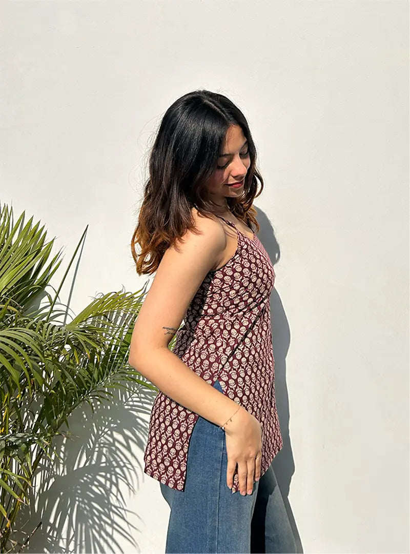 Kaira Short Sleeveless Kurti