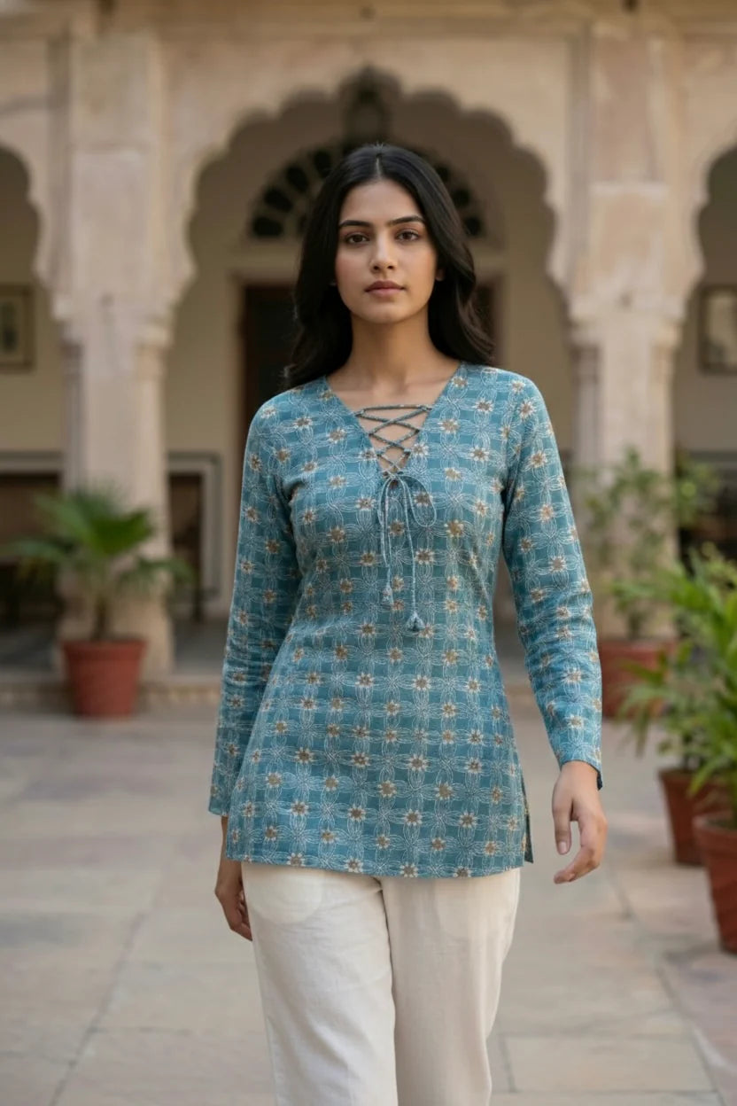 VAYU | Printed Short Kurti