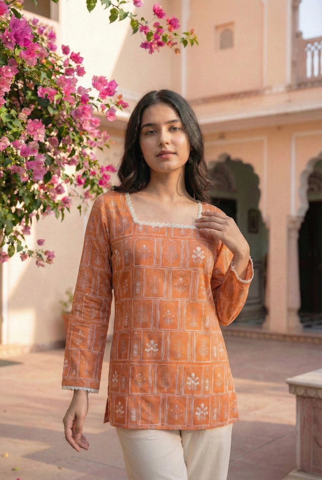 ROOH | Floral Short Kurti