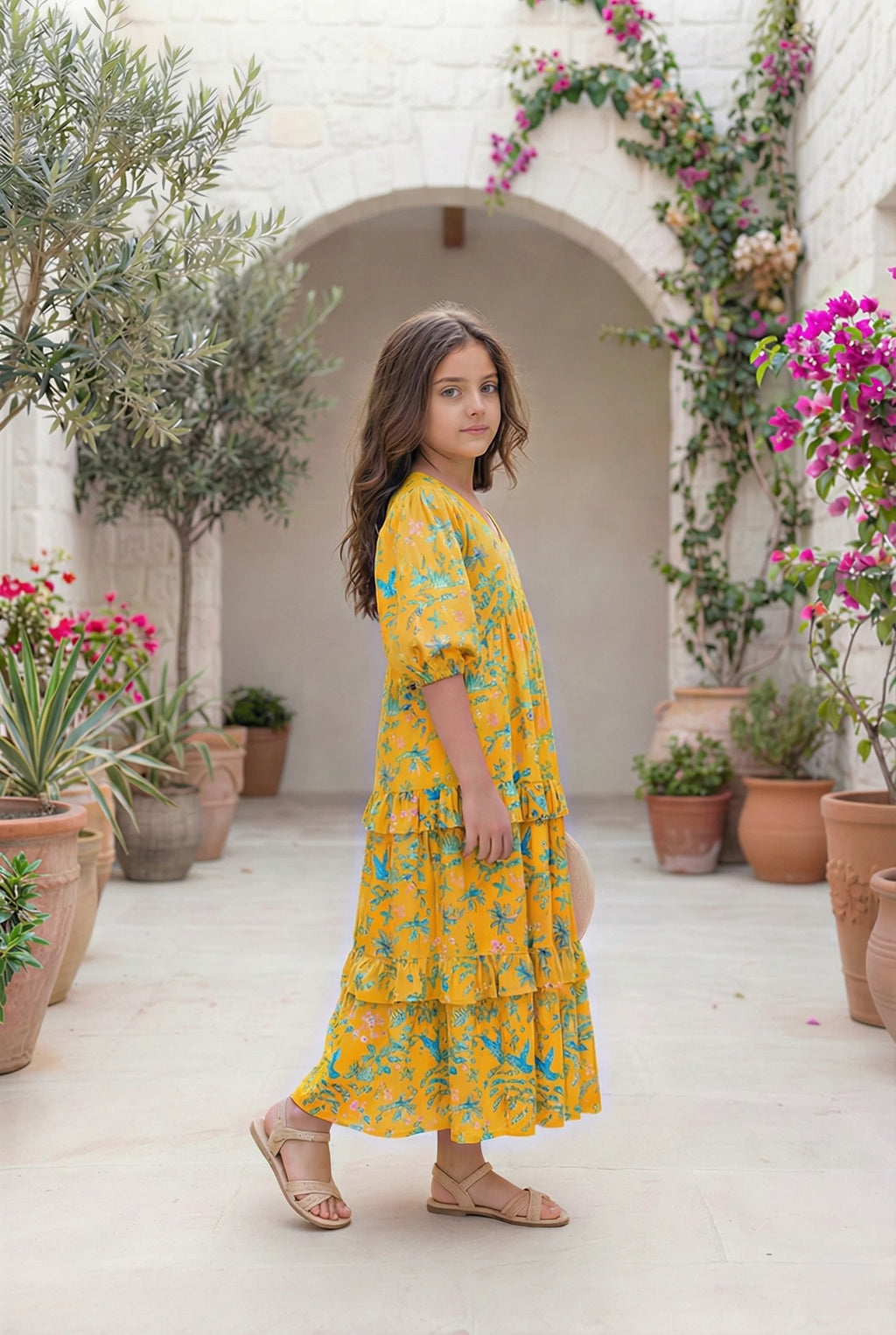 Golden Garden Baby Girl Maxi