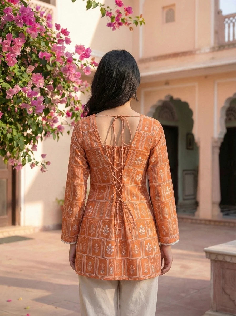 ROOH | Floral Short Kurti