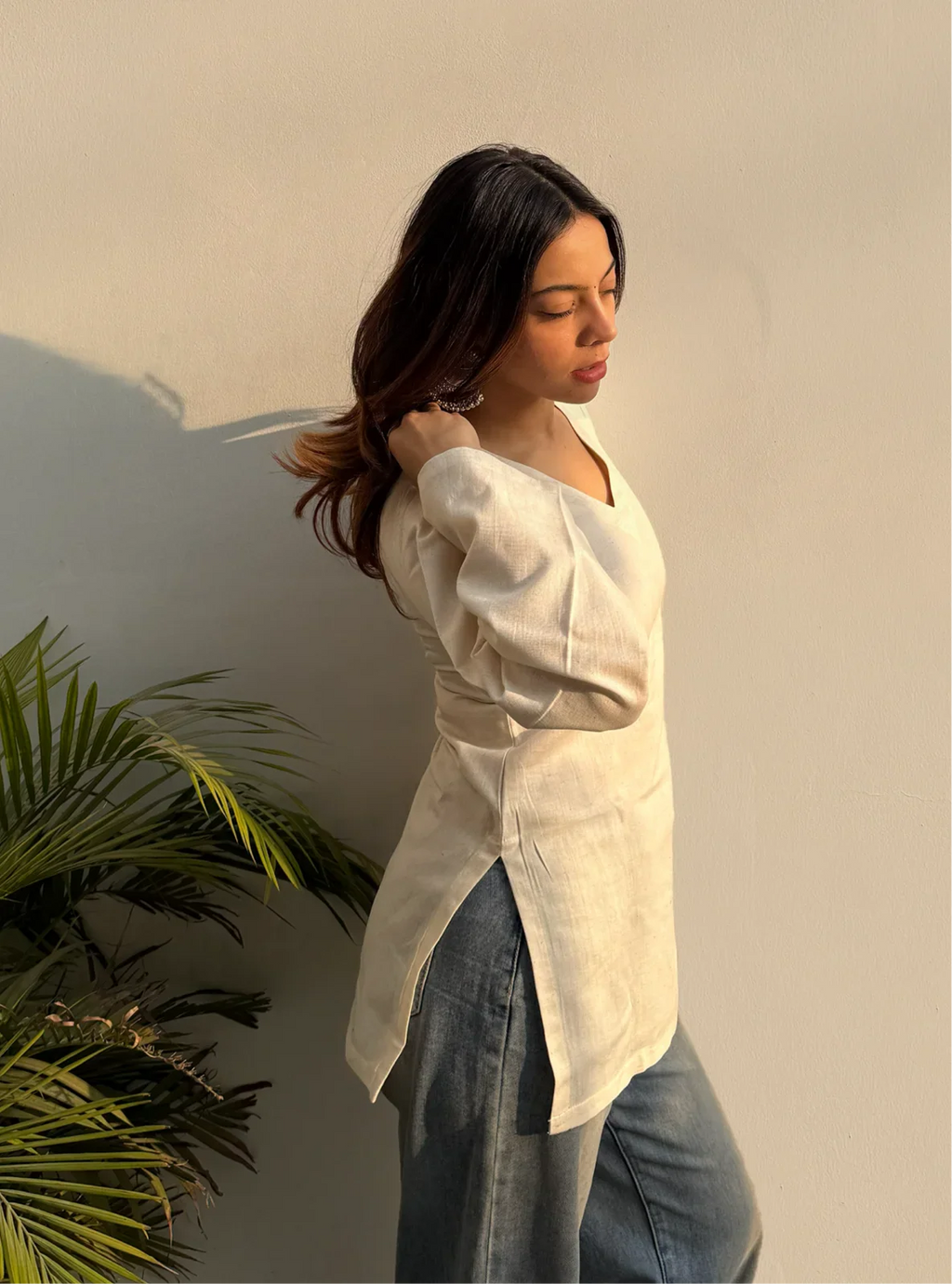 Hans Bell Sleeves Kurti by Evara