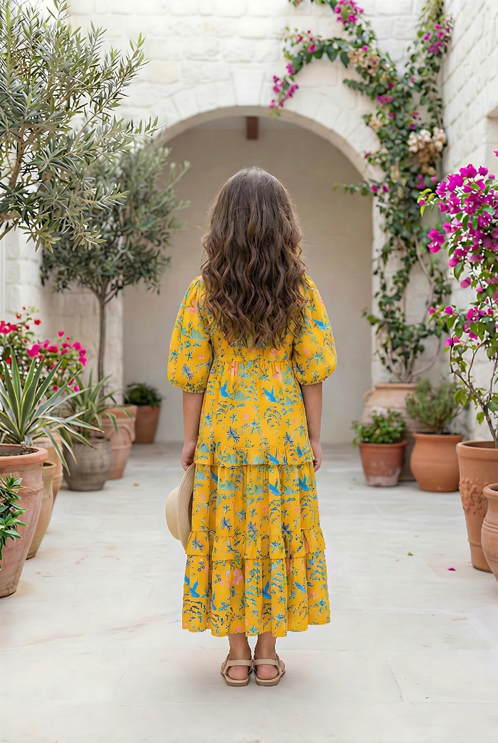 Golden Garden Baby Girl Maxi