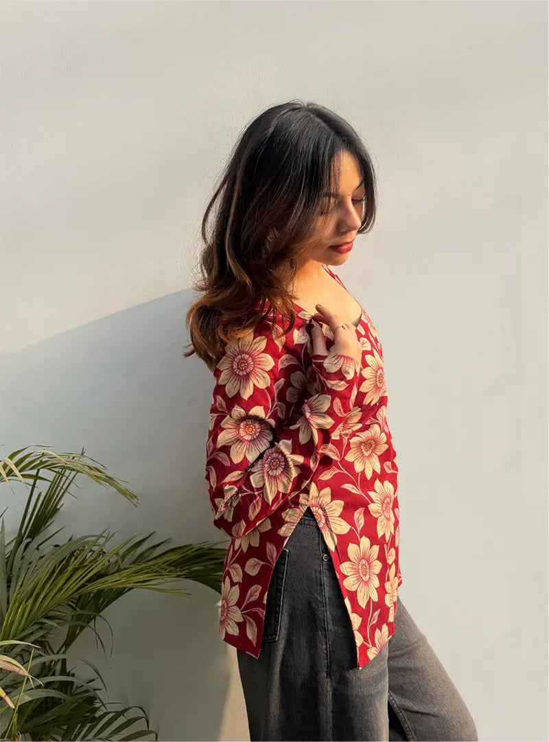 Shakira Boat Neck Kurti