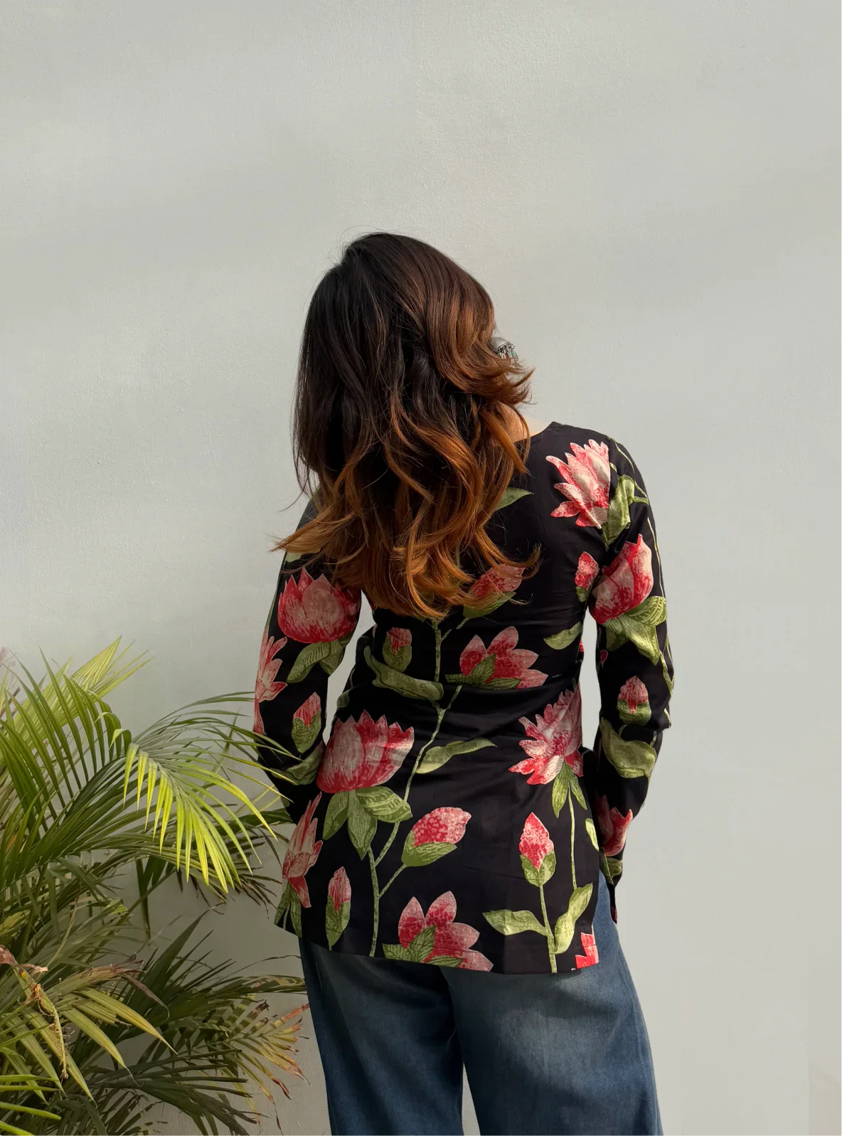 Kudrat Square Neck Kurti for Women | 100% Cotton | Evara