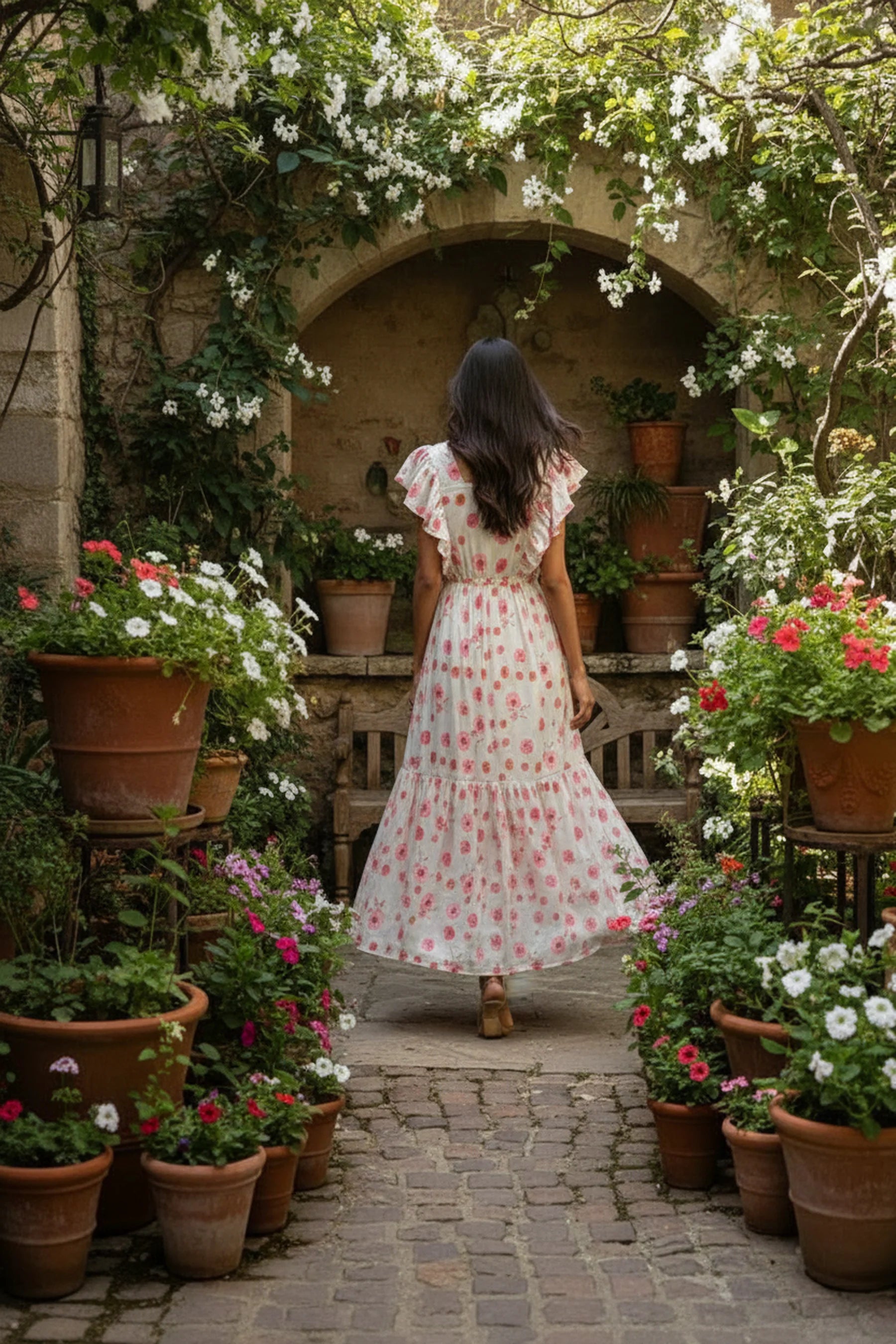 Sweetheart Flutter Maxi Dress