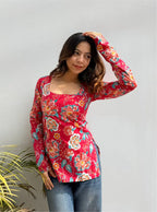 Aayna Boat Neck Kurti