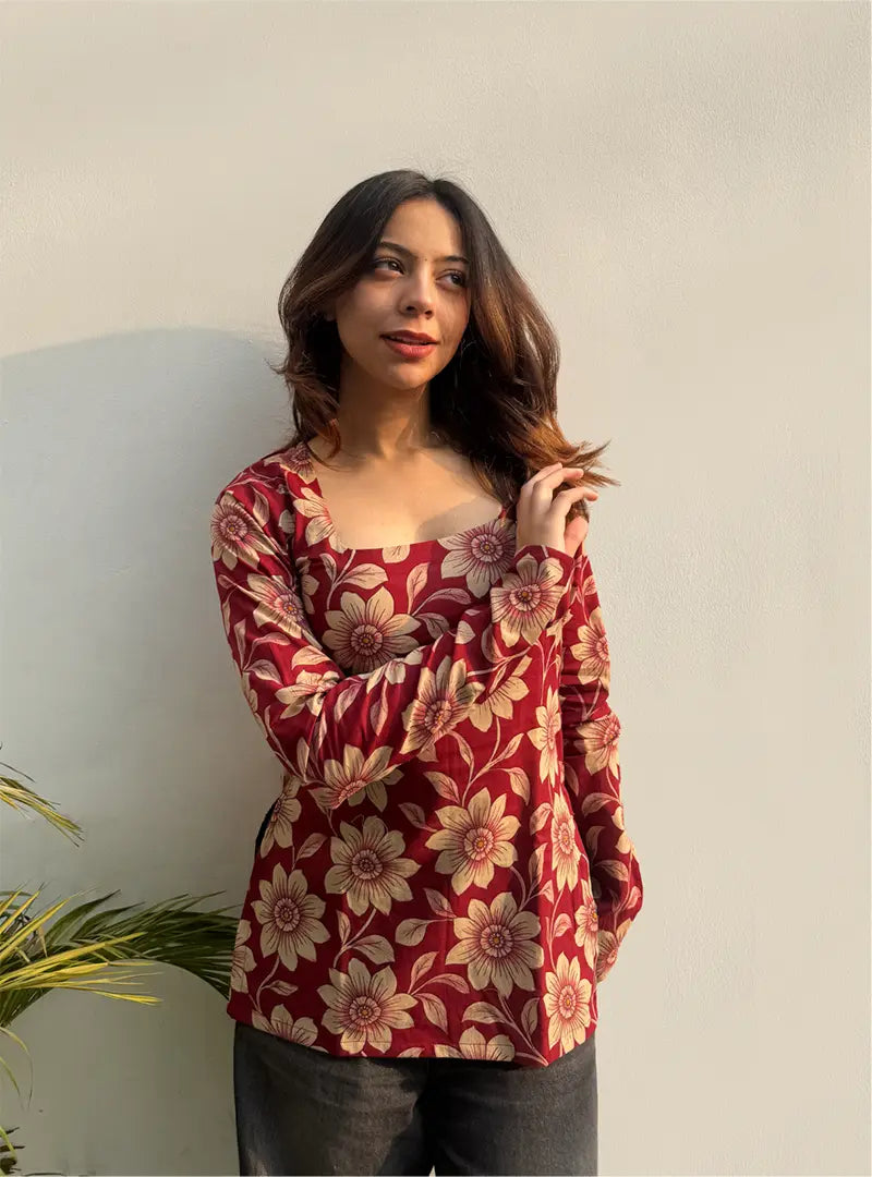 Shakira Boat Neck Kurti