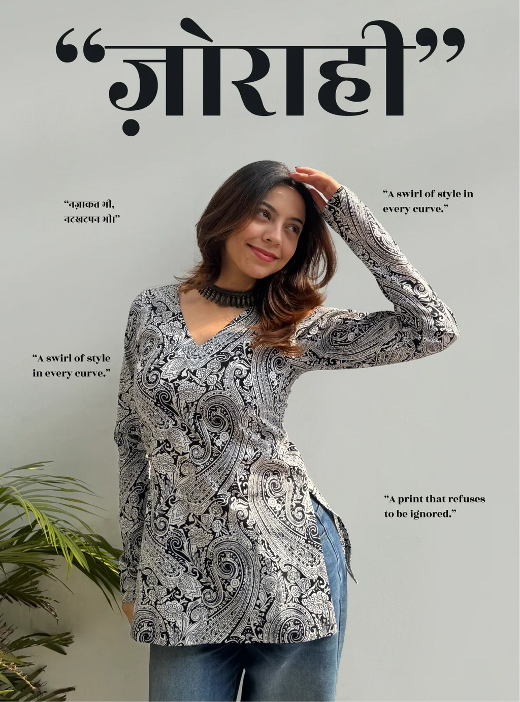 Zorahi Straight Sleeves Kurti