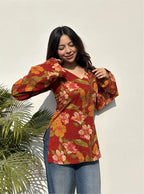 Phoolwati Bell Sleeves Kurti