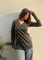 Dhaara Straight Sleeves Kurti by Evara