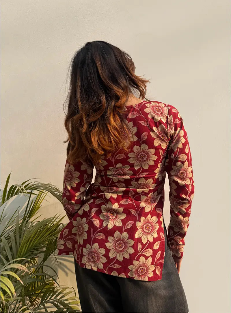 Shakira Boat Neck Kurti