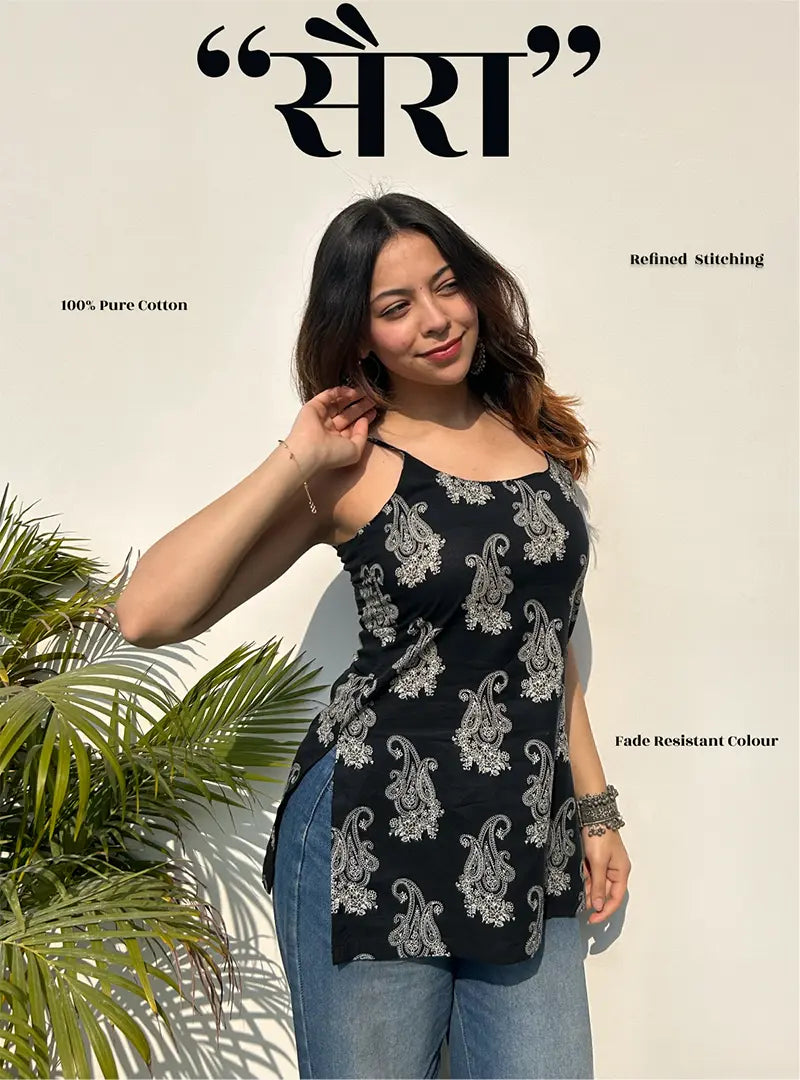 Sairah Short Sleeveless Kurti