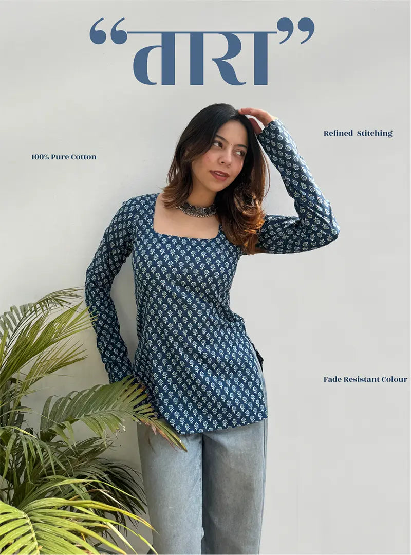 Tara Boat Neck Kurti