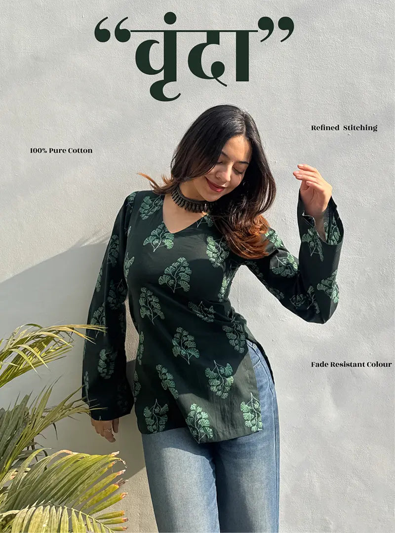 Vrinda Bell Sleeves Kurti