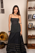 Jhanjhar Bandhani Corset Kurti