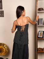 Jhanjhar Bandhani Corset Kurti