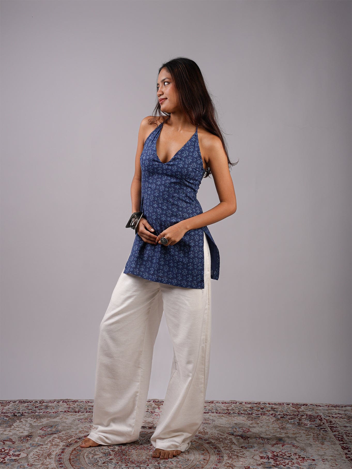 Arya Halterneck Corset Kurti