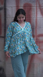 NeelKamal - Floral Short Kurti for women