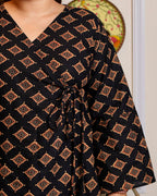 Noor - Black fusion short Kurti for women