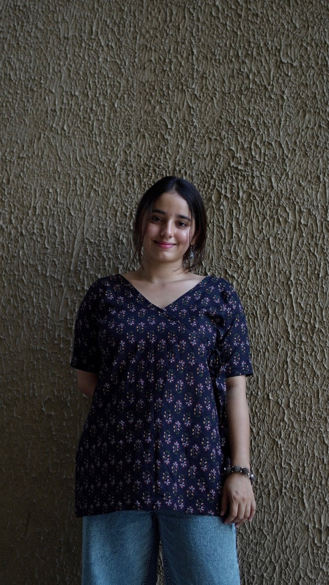 Flattering Wrap Style short kurti