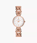 Carlie Three-Hand Rose Gold-Tone Stainless Steel Watch