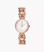 Carlie Three-Hand Rose Gold-Tone Stainless Steel Watch