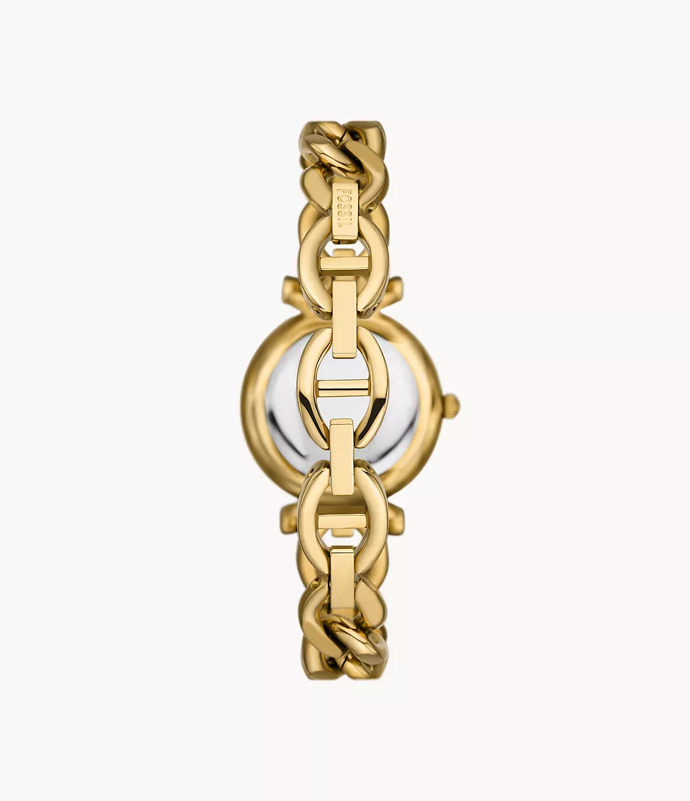 Carlie Mini Three-Hand Gold-Tone Stainless Steel Watch