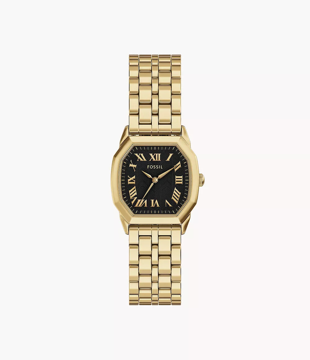 Harlow Three-Hand Gold-Tone Stainless Steel Watch
