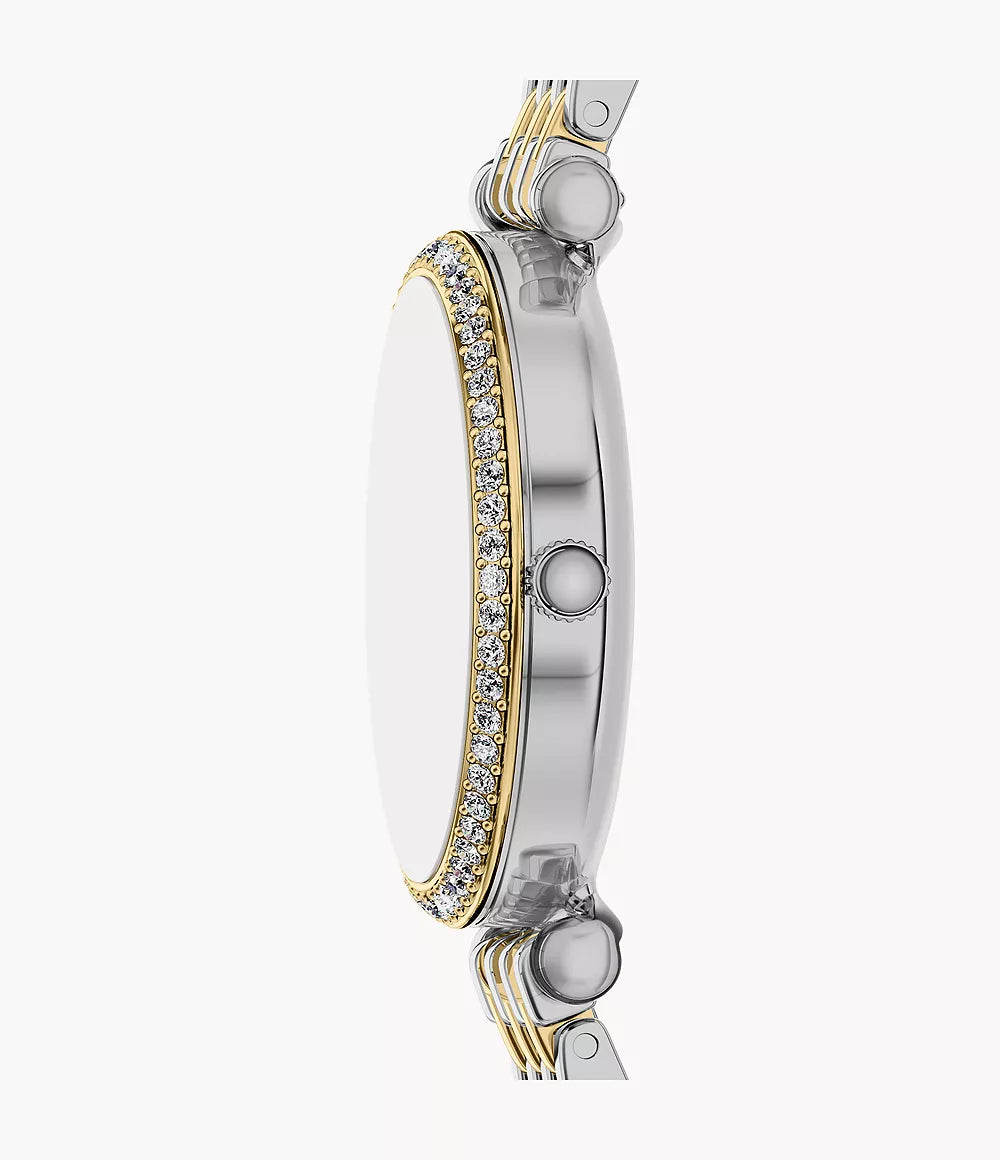 Carlie Mini Three-Hand Two-Tone Stainless Steel Watch